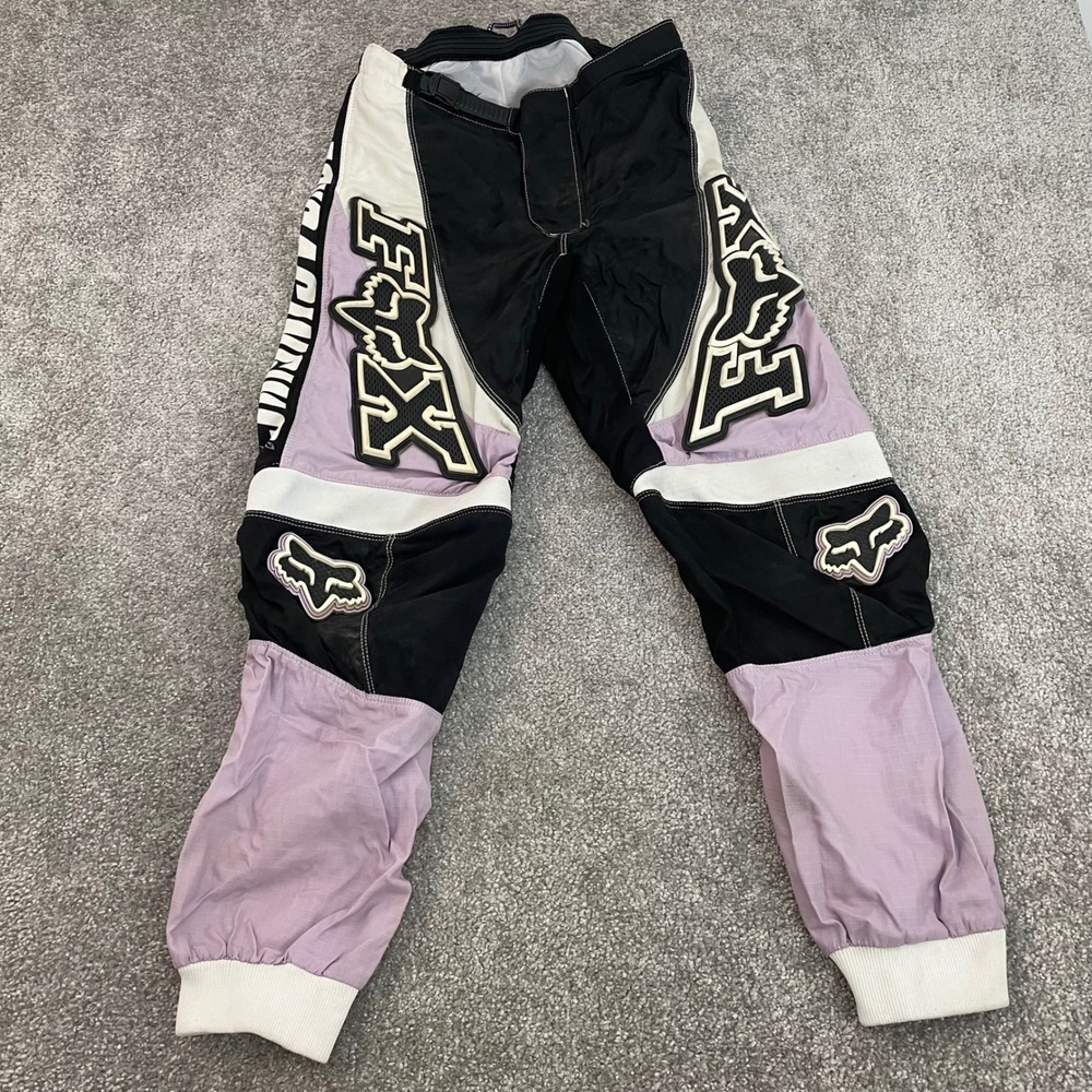 Fox Racing Pants Womens 7/8 180 Purple Black White Motocross MX Biker